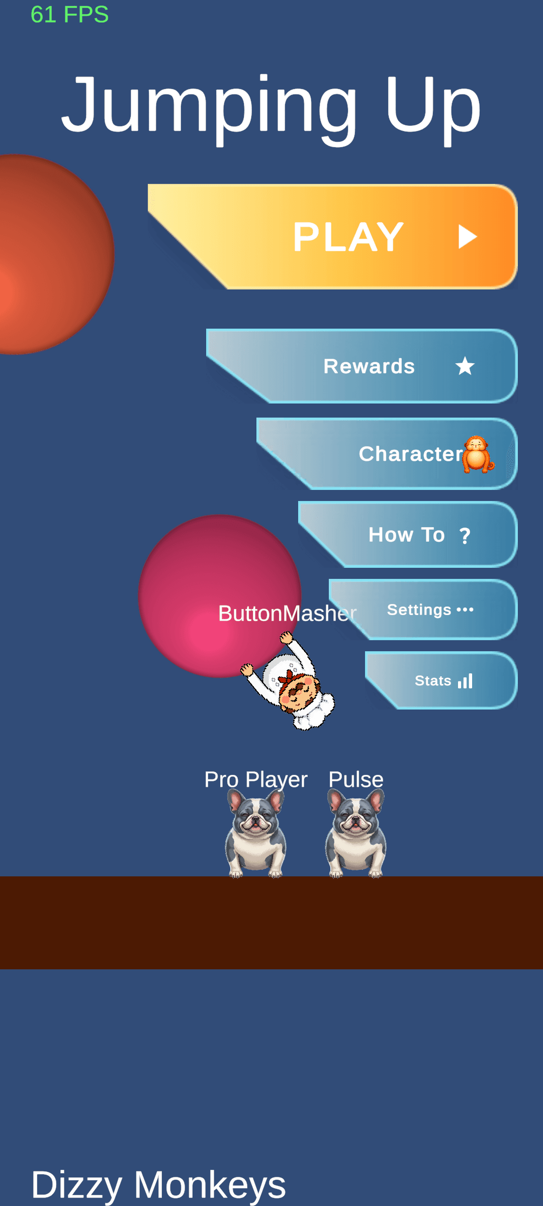 Gumjumpers main menu