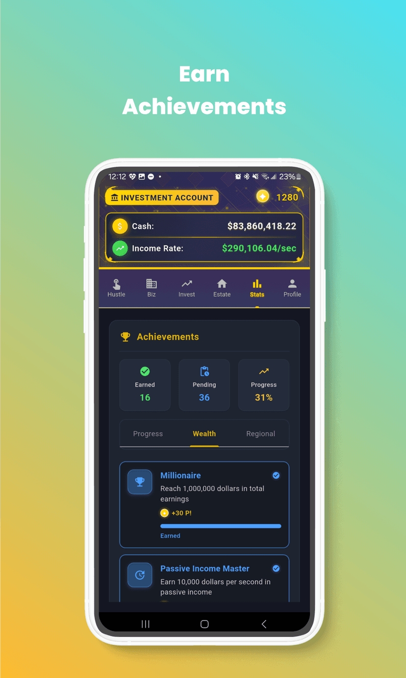Profile โ achievements and prestige
