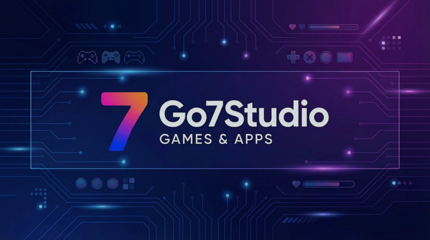 Go7Studio Games and Apps brand banner.